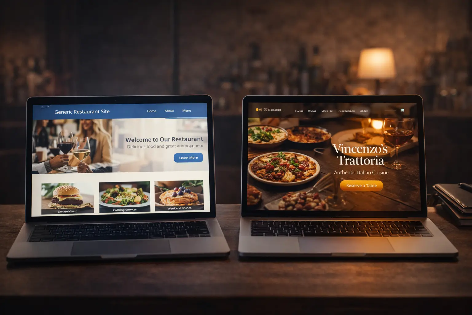 Confronto tra sito fai-da-te WordPress/Wix e sito professionale custom