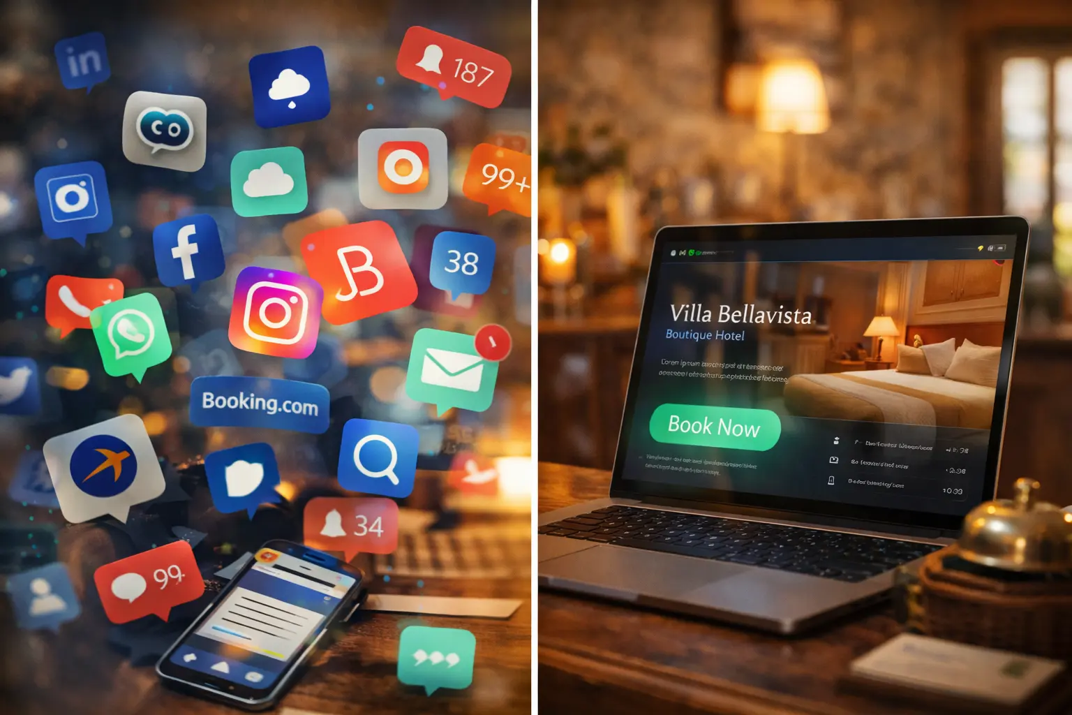 Confronto tra social media, OTA e sito web proprio per PMI