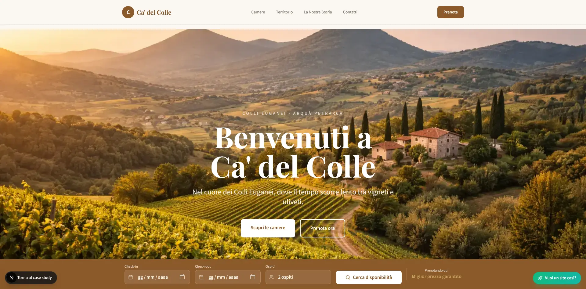 Screenshot Ca' del Colle